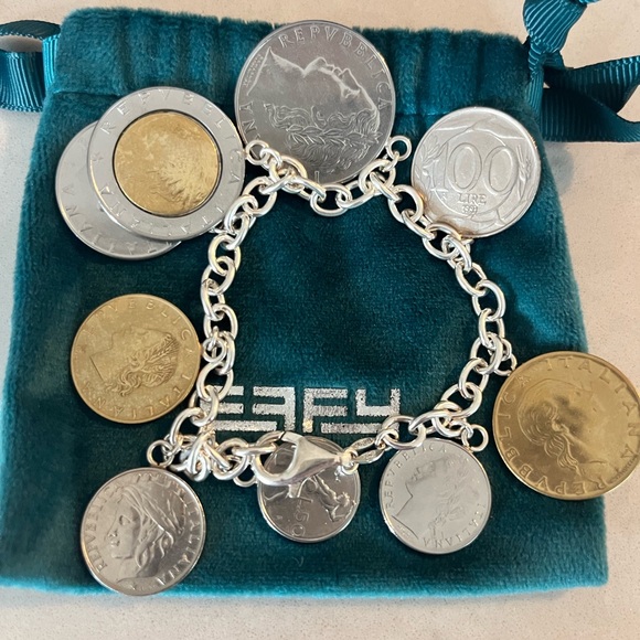 NWOT Effy Lire charm bracelet and medallion necklace - Picture 6 of 7